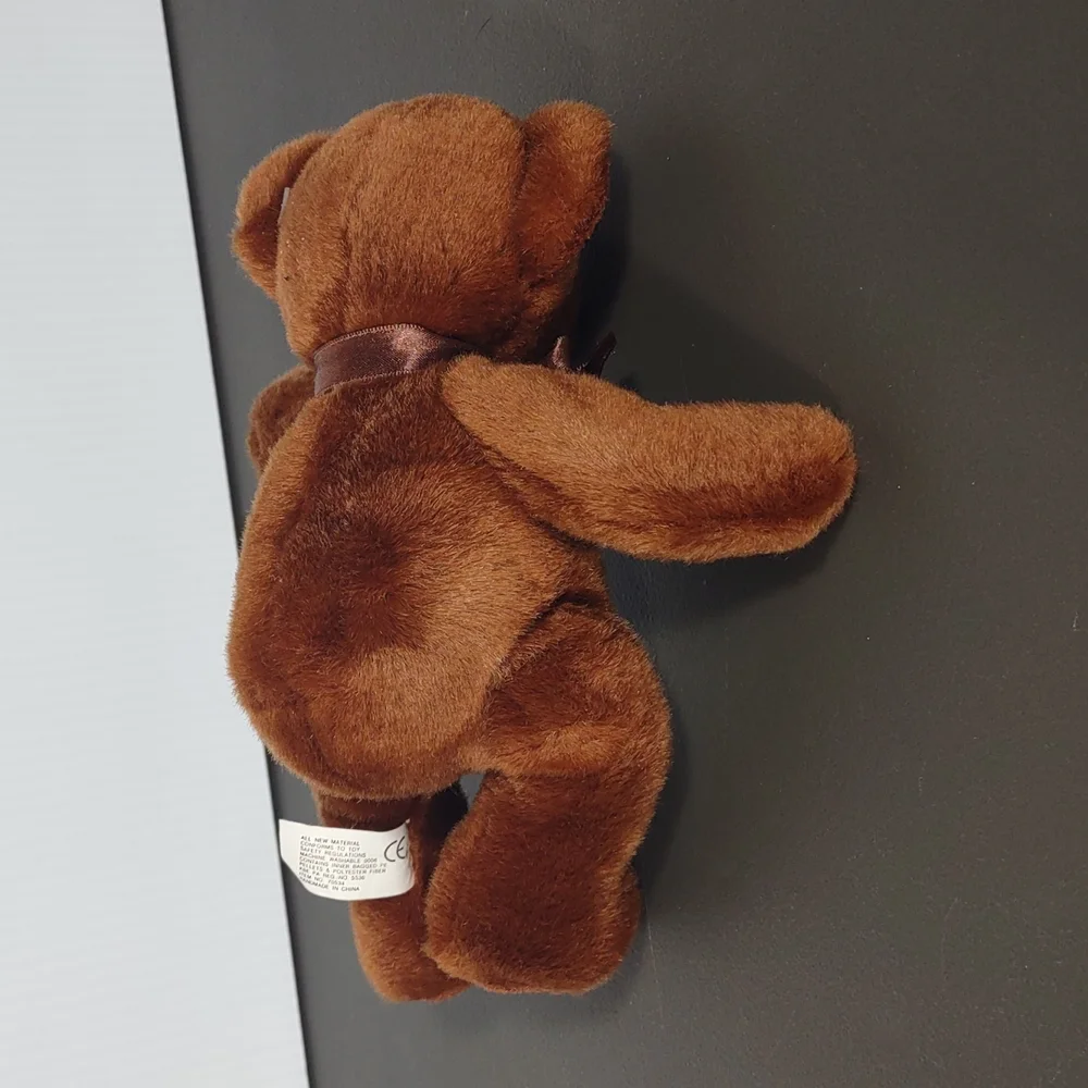 •Collections For Target RB Russ Berrie November heart Brown Teddy Bear 🧸 7.5 in - Picture 5 of 11